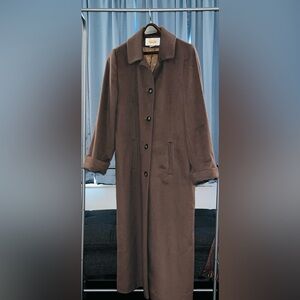 Talbots Chocolate Brown Trench Coat